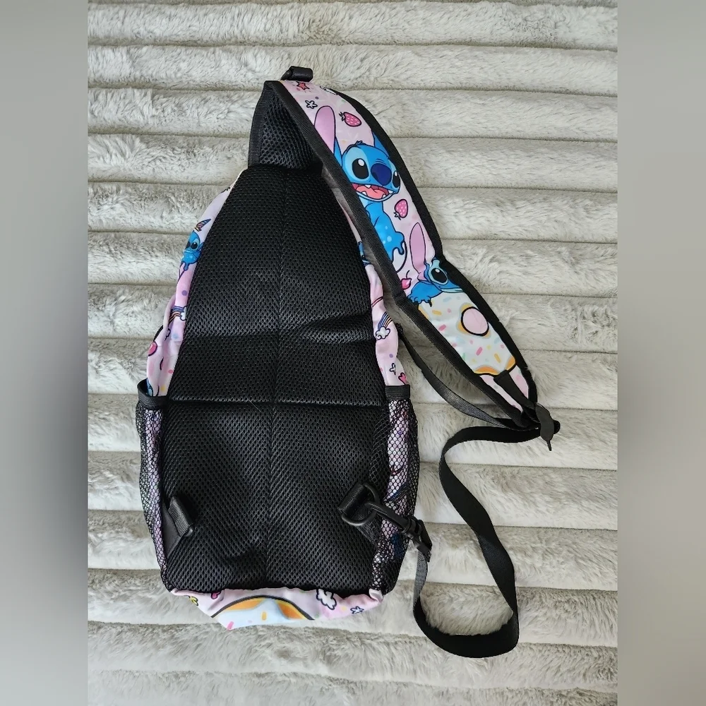 Stitch Pink Donut Sling Bag